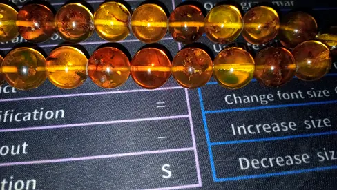 Rosary original amber