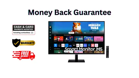 Samsung 32 Inch M5 Smart Monitor / Full HD / Built-in Speakers  Remote / Warranty  Free De