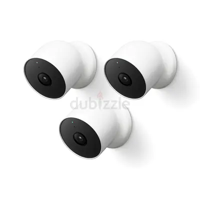 Google nest cam outdoor battery Set of 3 Smart Wireless Cameras for Home Surveillance