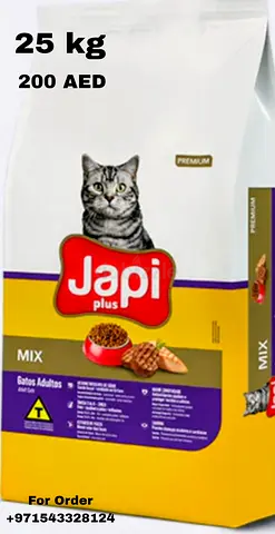 Premium Cat Food - Japi Plus Mix 25kg for Just 200 AED!