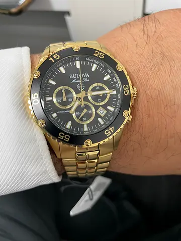 Stylish Gold Plated Men’s Watch- Chronograph