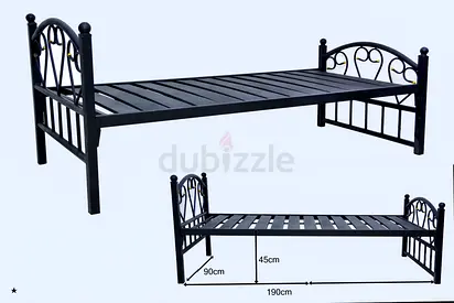 Stylish Black Metal Bed Frame for Sale