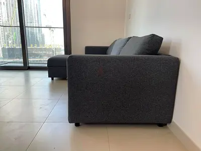 Ikea vimle L shape sofa bed with storage dark gray