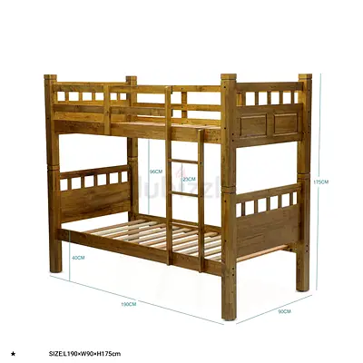 Well-Made Wooden Bunk Bed for Sale