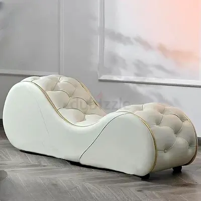 Luxurious White Chaise Lounge for Your Living Space