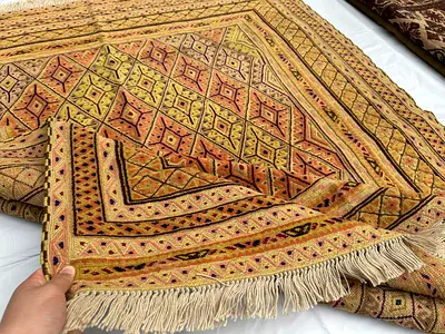 vintage 146 x 175 cm Stunning Handmade Mashwani Barjesta Carpet