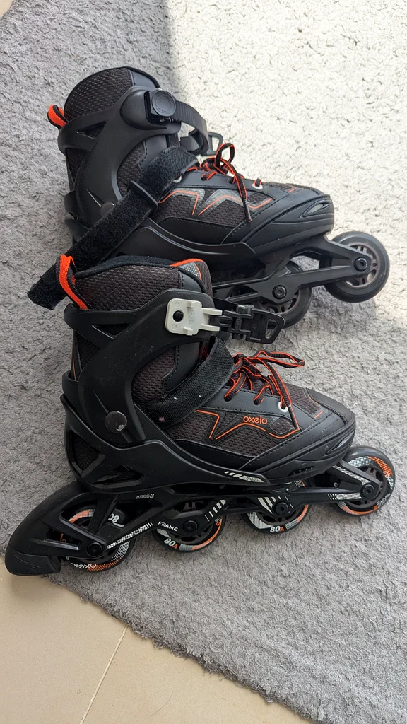 Decathlon Oxelo Inline Roller Blades almost new! With free