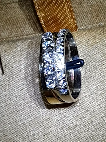 18K GOLD RING AND DIAMOND, GOLD-WEIGHT -5,1-GR AND DIAMONDS 15 PIS -0.8 CARAT