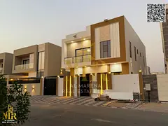 Villa for sale in Al Zahia - Ajman | Two floors | 5 master bedrooms with cupboards | Majlis and hall