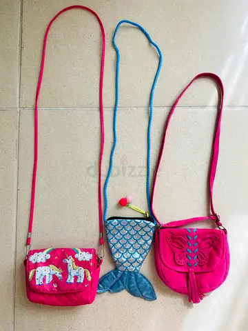 Bundle of 3 x Girls’ Handbags Unicorn Mermaid Butterfly