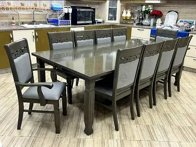 Brand new dining table with 10 chair available