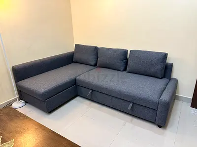 Ikea Friheten corner sofa bed with storage