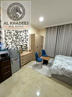 First-class studio | Fully furnished | Opposite Al Shorouk Mall