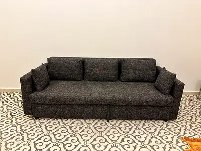 Three seats sofa com bed under storage