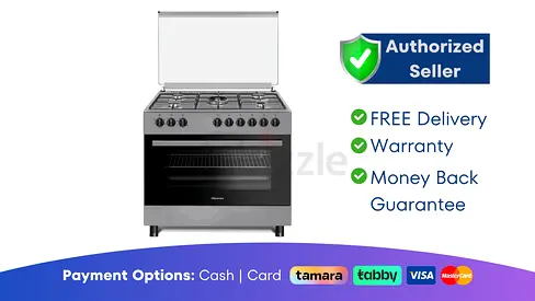 Hisense 5 Burner 90x60 Gas Cooker  Brand New | 1 Year Warranty | FREE Delivery | AJM7856