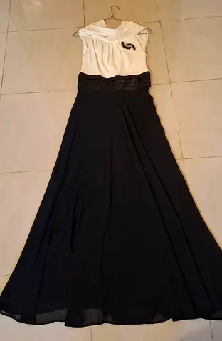 Black and White Evening Dress (Koton) فستان سهرة
