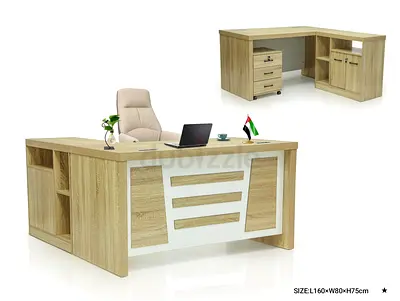 Modern and Stylish Office Desk with Storage