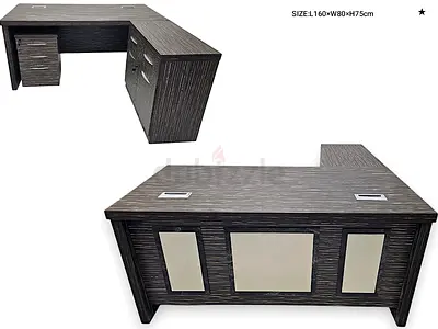 Modern L-Shaped Office Desk for Sale