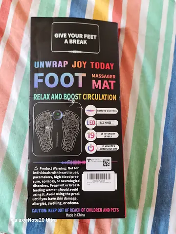 Rejuvenating Foot Massager Mat for Ultimate Relaxation + 4 patch messager