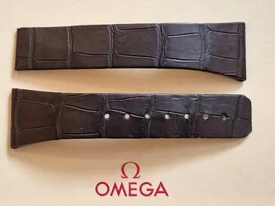 Omega Constellation 38 mm crocodile leather strap