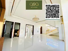 Spacious six bedrooms living three hall swimming pool with covered parking villa available for Sell