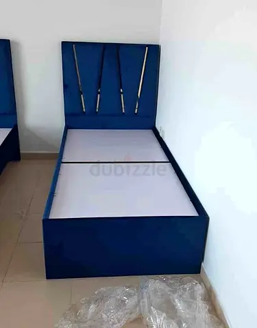 Stylish Blue Bed Frame for Sale - Modern Design!