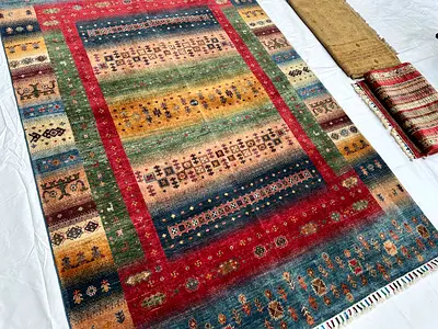 172 x 258 cm | new Handmade Blue Gabbeh Area Carpet 47U