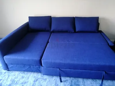 Stylish Blue Sofa Bed for Modern Living Spaces