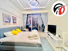 Fully furnished studio available with pool Gym good view in 4 payments