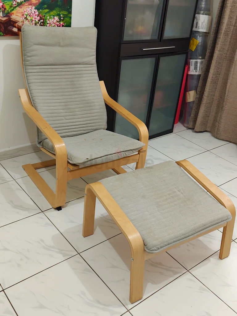 Stylish POÄNG Chair Set from IKEA Perfect for Any Living Space