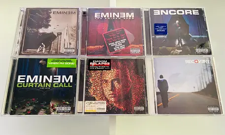 6 Eminem Music CD’s