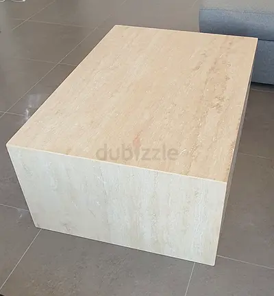 Elegant Travertine Marble Coffee Table - Modern Design