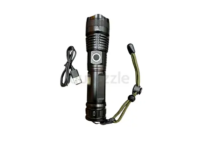 Illuminate Your Adventures with This High-Lumen Rechargeable Flashlight!