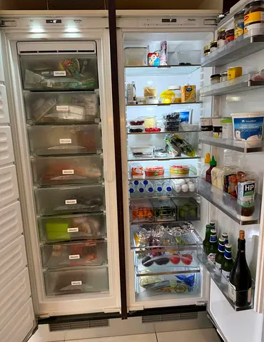 Miele latest model built-in fridge freezer set