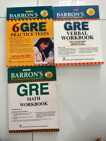 Barron’s GRE Entrance Exam Full set.