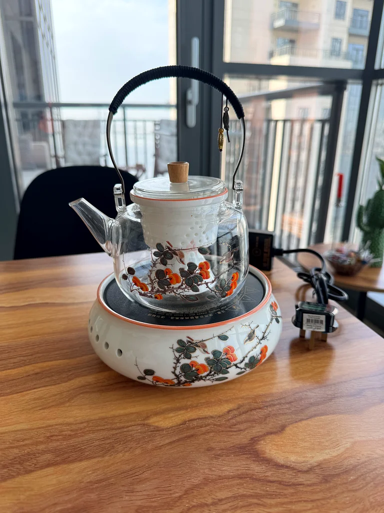 Elegant Chinese Electric Tea Kettle with Floral Design dubizzle