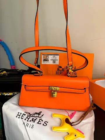 Orange Hermes handbag