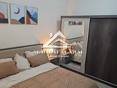 For monthly rent in Al taawun area, 2 rooms and a hall with free internet
