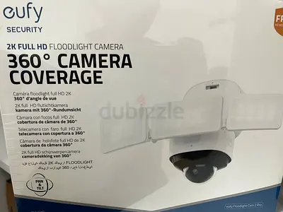 Eufy Security 2K Full HD Floodlight Camera with 360° Coverage