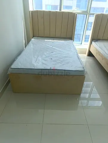 Stylish and Modern DOUBLE Bed for Sale with mattress Contact Call and WhatsApp