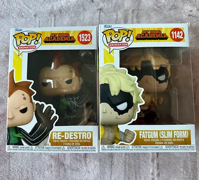 My Hero Academia Funko Pop Collection - RE-Destro  Fatgum (Slim Form)! Set