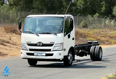 2019 Hino 300 916 Truck, 4.0L RWD Bare Chassis—Diesel—Good Performance—Book now!