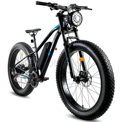 Geemax Electric Bike for Adults, 26 x 4.0 Fat Tire Ebike, 350W