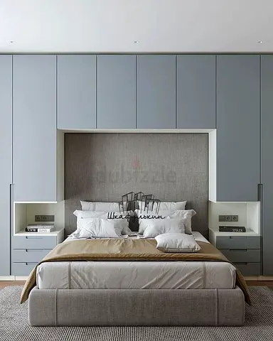 Stylish Modern Bed with Elegant Storage Solutions