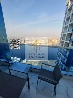 Luxurious Fully Furnished 2-Bedroom Apartment for Annual Rent in Oasis Towers, Ajman