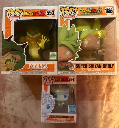 Epic Dragon Ball Z Funko Pop Set of 3! Porunga Saiyan Gotenks