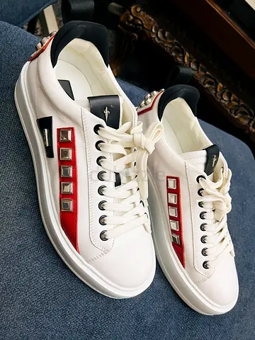 Authentic Cesare Paciotti Italian leather shoes gucci prada balmain omega amiri lacoste 18k 22k gold