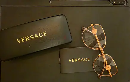 Chic Versace Eyewear with Elegant Case