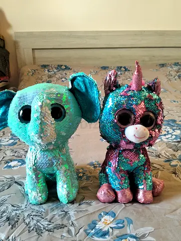 Both for 30 AED Original Beautiful TY kids toys Size 30 cm Condition like new Al barsha 1