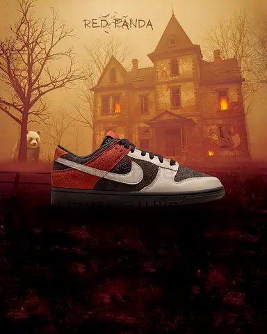 Limited Edition Red Panda Nike Sneakers